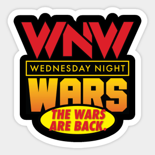 Wrestling Wednesday Night Wars (Wrasslin' Design) Sticker